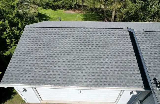 Roofing work in progress